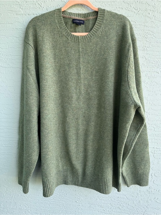 Lands' End Other - Lands end men’s green lambsWool sweater size xxl